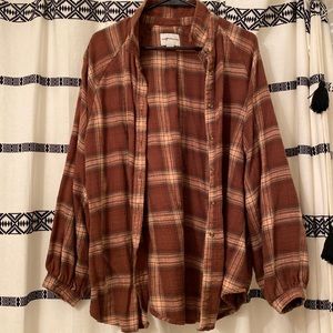 Oversized American Eagle flannel!
